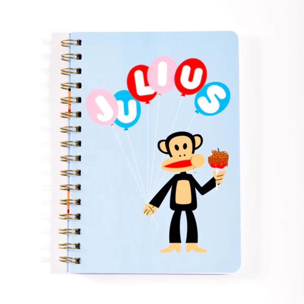 Cakeworthy x Paul Frank Julius Monkey Balloon Notebook Sticky Notes Birthday Pin - Picture 2 of 11